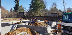 Stavební práce na  přístavbě v UNIBRICKU Blovice