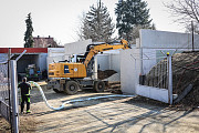 03/2022 Stavba nové skladové haly a úpravy dvora na pobočce v Blovicích