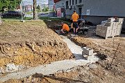 05/2022 Stavba nové skladové haly a úpravy dvora na pobočce v Blovicích